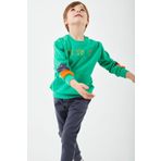 RolyPoly Yeşil Erkek Çocuk Uzun Kol Pijama Takımı