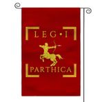 Roma Lejyonu Bahçe Bayrağı 30,48 cm x 45,72 cm - Çift Taraflı SPQR Askeri Amblem Dış Mekan Dekoru (LEGIO I PARTHICA)