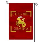 Roma Lejyonu Bahçe Bayrağı 30,48 cm x 45,72 cm - Çift Taraflı SPQR Askeri Amblem Dış Mekan Dekoru (LEGIO XIIII GEMINA)