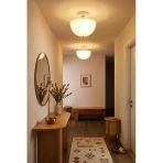 Roma Opal Beyaz Gold Plafonyer Avize - Modern Retro Tavan Aydınlatması - Salon, Yatak Odası, Mutfak, Koridor, Antre Ve Hol Tavan Aydınlatması