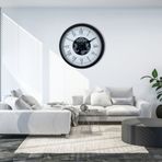 Roma Signature 60 Cm Çarklı Siyah Duvar Saati