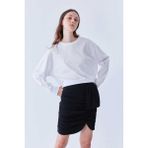 ROMAN Büzgülü Mini Etek Siyah K2215040_001 - 38