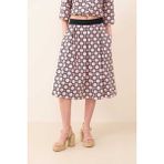 ROMAN Pileli Beli Lastikli Midi Boy Etek Standart Renk Y2415002_089 - Desenli - 40
