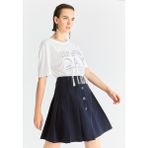 ROMAN Piliseli Mini Etek Lacivert K2015029_015 - 40