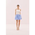 Roman Poplin Mini Balon Etek Mavi Y2515055_036