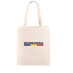 Romania Flag Lettern Ham Bez Çanta