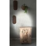 Roma’nın Sessiz Kızı Kişiye Özel Üretim Ahşap Oyma Komodin 60X40X36 - Kahverengi