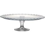 Romans Patiserie Ayaklı Cam Sunum ve Servis Tabağı - 37 cm