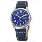 ROMANSON Almm5Bs015Uwa42W ÇELİK KASA KUMAŞ KORDON TAKVİMLİ ERKEK KOL SAATİ