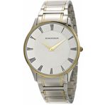 Romanson Tm0389mm1ca15g Çelik Kordon Roma Rakam Gümüş Altın Renk Klasik Erkek Kol Saati
