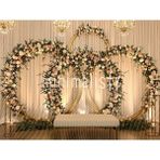 Romantik Arka Plan: Eşsiz Çiçeklerle Süslenmiş 200X150CM Stüdyo Fonu
