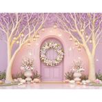 Romantik Arka Plan ile Büyüleyen 200X150CM Bahar Temalı Stüdyo Fonu - -