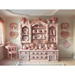 Romantik Pembe ile Dolu Arka Plan 200X150CM, Stüdyo Fonu - -