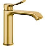 Romena | Valtemo Mat Gold Lavabo Bataryası – Pirinç Gövde, Seramik Kartuş