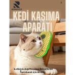 Romingo Kedi Kaşıma Aparatı Kedi Tarağı Kedi Fırçası Kedi Tüy Toplama Silikon Kaşıyıcılı Kedi Otu