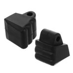 ROMISBABA 2 Yedek Paten Fren Bloğu Fren Balatası Paten Stoperleri Aksesuarları Topuk Stoperi Evrensel Sıralı Yedek Bloğu Balataları Pvc Siyah