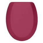 Rona Parlak Bordo Tisa ThermoPlast Standart Klozet Kapağı (Alttan Monte)