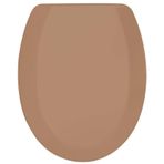 Rona Sütlü Kahve Tisa ThermoPlast Standart Klozet Kapağı (Üstten Monte)