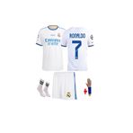 Ronaldo .Real Madrid. Beyaz 2021-22 Sezon Çocuk Forma Takımı çorap+bileklik sfhdfygfshjudud0