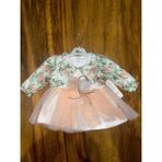 Ronanna 9-18 Aylık Prenses Elbise Pudra - 9 - 12 Ay