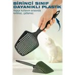 Ronanna Bay-8945254816217-MLll Mikro Delikli Kedi Kumu Küreği – Kum İsrafını Önleyen Dayanıklı Ergonomik Temizlik Küreği