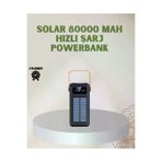 Ronanna Bay-TDUCZZZ2080POWERBANK-2-MLll Powerbank Solar Fenerli Çoklu Kablolu Taşınabilir Şarj Aleti