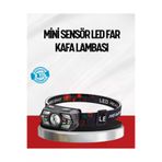 Ronanna Bay-TDUCZZZHS241-1-MLll Sensörlü Led Kafa Lambası Kırmızı Beyaz Işık Ayarlanabilir