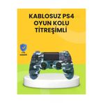 Ronanna Bay-TDXXUCZZZPS4KOLUUU-13-MLll Ps4 Uyumlu Kablosuz Oyun Kolu Ergonomik Çift Titreşimli
