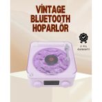 Ronanna Buğz Retro Pikap Hoparlör – Şarjlı Kablosuz Projektör ve Gece Lambası