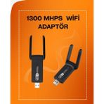 Ronanna Buğz Tak-Çalıştır Özellikli Çift Bant Wifi Adaptör – 1200 Mbps