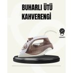 Ronanna Buharlı Ütü 2200W Seramik Taban 300 ml Kahverengi Dikey Ütüleme