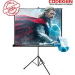 Ronanna Codegen Tx-20 Trıpod Projeksiyon Perdesi 200X200 (Arkası Siyah Fonlu - Taşınabilir Ayaklı Model)