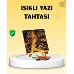 Ronanna LED Işıklı Akrilik Yazı Tahtası Renkli Kalem Setiyle