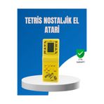 Ronanna Mini Tetris El Aterisi – Taşınabilir Retro Oyun Konsolu, Pil ile Çalışan Klasik Model