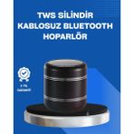 Ronanna Taşınabilir Silindir Tasarım Bluetooth 5.0 Hoparlör Yüksek Bas Performanslı