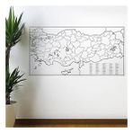 Ronanna Yazılabilir Türkiye Haritası Manyetik Duvar Stickerı 110 x 56 cm