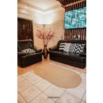Rönesans Tekstil Hasır Jüt Oval Saçaksız Kilim Halı