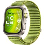 Rongep Huawei Watch Fit 4/4 Pro/Fit 3 ile Uyumlu Mountain Loop Kordon 1. Sınıf Dokuma Kumaş Metalik Bağlantılı Fıt 4 Kayış Premium Yumuşaklıkta Terletmeyen Yedek Fit 4 Pro Kordon (Fıstık)