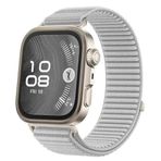 Rongep Huawei Watch Fit 4/4 Pro/Fit 3 ile Uyumlu Mountain Loop Kordon 1. Sınıf Dokuma Kumaş Metalik Bağlantılı Fıt 4 Kayış Premium Yumuşaklıkta Terletmeyen Yedek Fit 4 Pro Kordon (Gri)