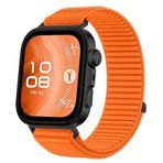 Rongep Huawei Watch Fit 4/4 Pro/Fit 3 ile Uyumlu Mountain Loop Kordon 1. Sınıf Dokuma Kumaş Metalik Bağlantılı Fıt 4 Kayış Premium Yumuşaklıkta Terletmeyen Yedek Fit 4 Pro Kordon (Turuncu)
