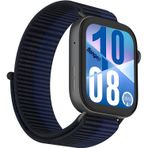 Rongep Huawei Watch Fit 4/Fit 4 Pro/Fit 3 ile Uyumlu Hasırlı Kumaş Kordon Terleme Yapmayan Cildi Tahriş Etmeyen Nefes Alabilir Yapılı Cırt Cırtlı Deformasyona Dayanıklı Rahat Kayış (Scuba Blue)
