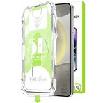Rongep Samsung Galaxy S24 Plus için Kolay Kurulum Ekran Koruyucu Otomatik Toz Toplayan Hava Kabarcığı Bırakmayan Dokunmatiği ve Görüntü Kalitesini Etkilemeyen Ekranı Tam Kaplayan Cam Koruyucu