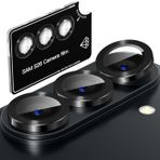 Rongep Samsung Galaxy S26 için Kolay Kurulum Aparatlı Kamera Lens Koruyucu 9H Temperli Cam HD Görüntü Darbelere Karşı S26 Koruyucu Alüminyum Alaşım Çerçeve S26 Kamera Koruma (Siyah)