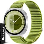 Rongep Samsung ile Uyumlu Mountain Loop Kordon Galaxy Watch 8 44mm/40mm/Classic 46mm [2025] için 1.Sınıf Dokuma Kumaş Metalik Bağlantılı Galaxy Watch 8 44mm Kordon Premium Yumuşaklıkta Kayış (Fıstık)