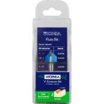 Ronia Ahşap Freze Bıçağı 09-12713006V90 V Kanal Açma Freze Ucu Sap(D): 13 mm