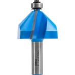 Ronia Ahşap Freze Bıçağı 12B-57132012 Rulmanlı 45 Derece Pah Freze Ucu Sap 12 mm