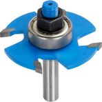 Ronia Ahşap Freze Bıçakları 03B-50803008 Dört Kanatlı Rulmanlı Oyuk Açma Freze Ucu Sap 8 mm