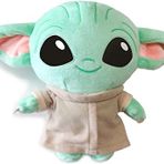 RONIAVL Star Wars The Child Yoda Peluş Oyuncaklar Küçük Bebek Yoda Eşarplı Pamuklu Yumuşak Tulum Doldurulmuş Bebek Oyuncakları Çocuklar Çocuklar için Hediye Doğum Günü Film Fan Koleksiyoncu 3 Yaş ve