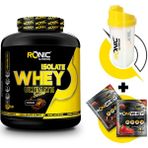 Ronic Nutrition Ultimate Isolate Whey Protein Tozu 2270 gr + Shaker ve 2 Adet Tek Kullanımlık Whey Protein - Çikolata
