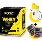 Ronic Nutrition Whey Ultimate Protein Tozu 4000 gr + Shaker ve 2 Adet Tek Kullanımlık Whey Protein - Çikolata